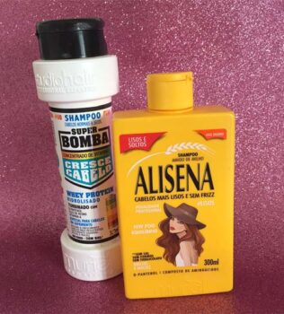 Shampoo Alisena e Bomba da Muriel