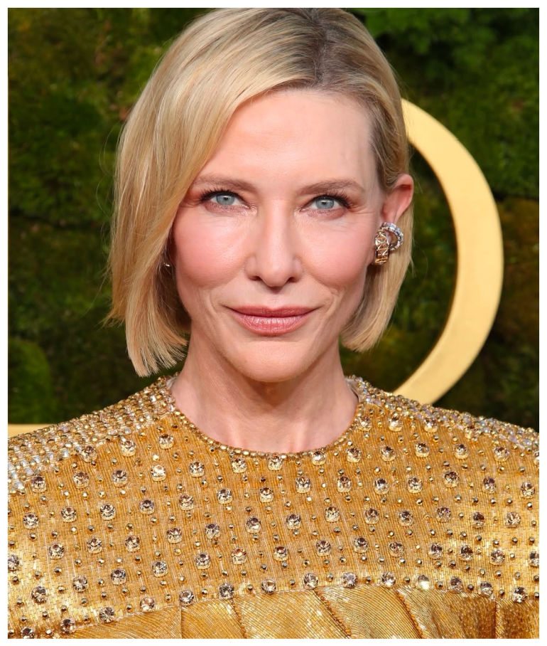 Cate Blanchett usa vestido Louis Vuitton nos Golden Globes